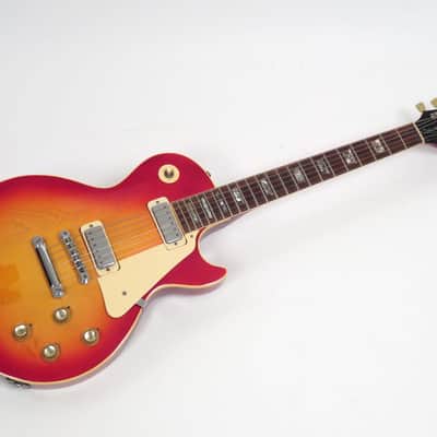 1974 Gibson Les Paul Deluxe - Cherry Sunburst - Rare Two Piece Top - Mahogany Neck image 2