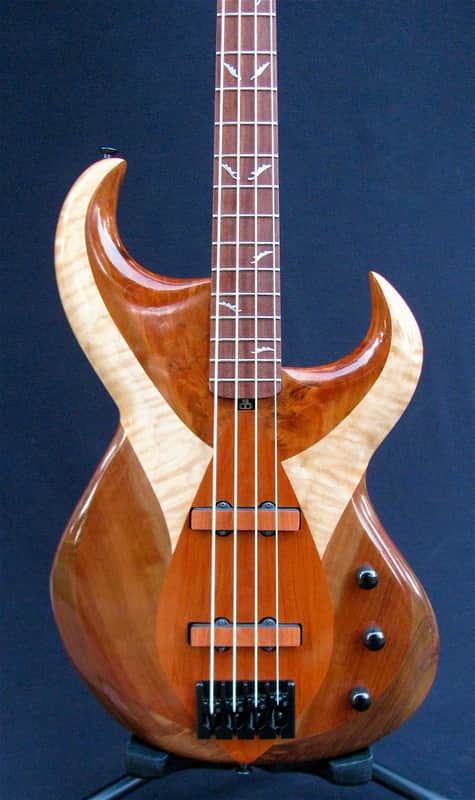 DJP Guitars- custom handmade Lotus bass w/ Bartolini 9J1 String through 2012 Free Shipping image 1