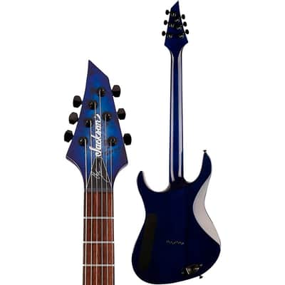 Jackson Pro Series Signature Chris Broderick Soloist HT6P Electric Guitar Regular Transparent Blue image 4