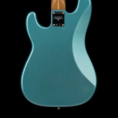 Fender Custom Shop Empire 58 Precision Bass Journeyman Relic - Aged Teal Green Metallic #88222 image 2