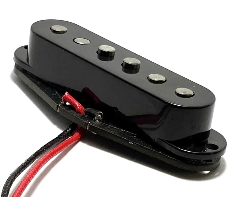 Strat Pure Vintage Bridge Position Dedicated Pickup, Early Strat Performance AlNiCo 5 Single Coil, Black Cover image 1