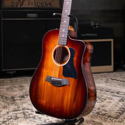 Taylor 260ce-K DLX Doce Doble Acoustic/Electric Guitar with Hardshell Case - Factory Demo image 13