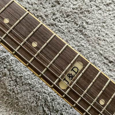 J&D Blue Mini Electric Guitar, Solid Basswood Body, Maple Neck Rosewood Fingerboard image 8