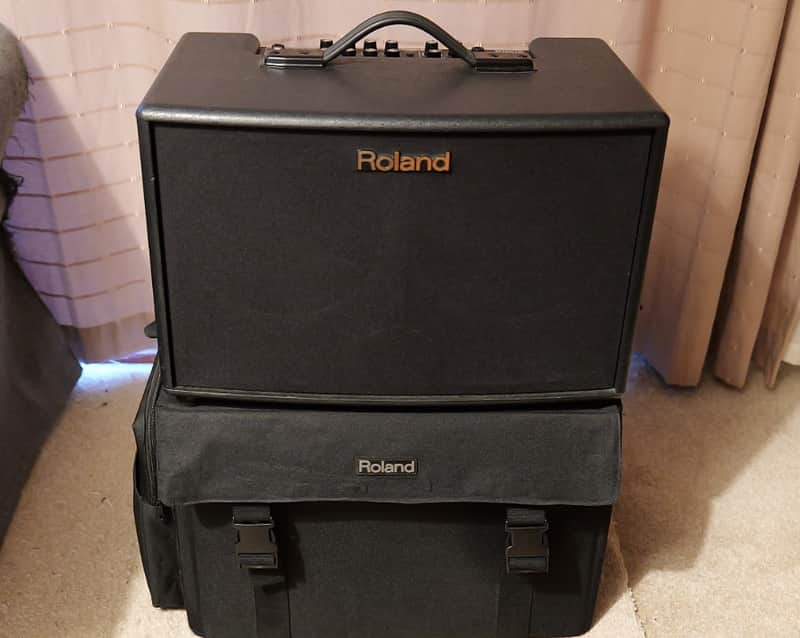 Roland AC-90 Acoustic Chorus 2-Channel 90-Watt 2x8" Acoustic Guitar Combo 2007 - Present - Black image 1