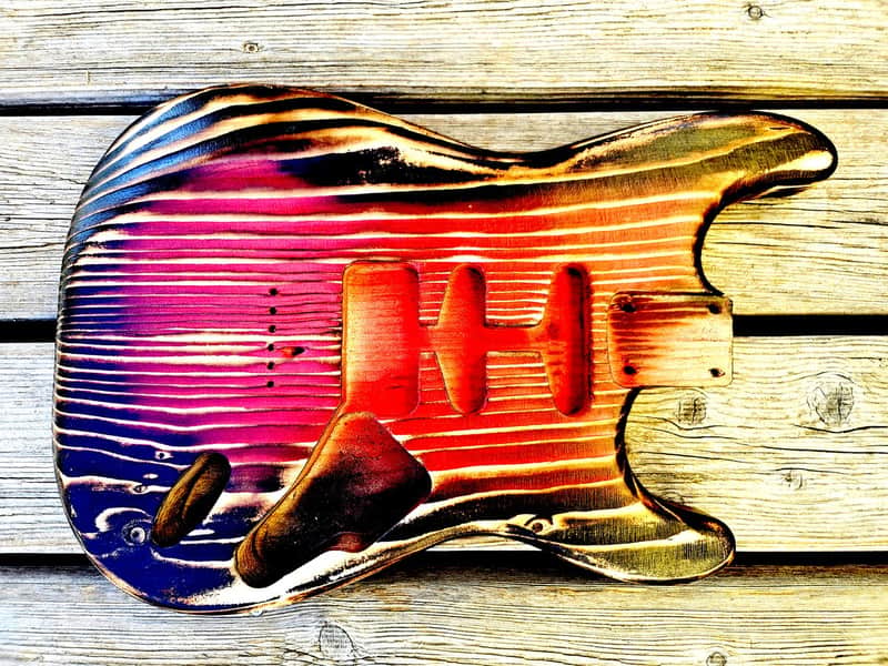 Stratocaster body, barncaster, HSS hardtail image 1