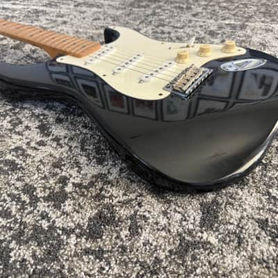 Fender Jimmie Vaughan Tex Mex Stratocaster 1996 Vintage MIM Black Strat Guitar image 3