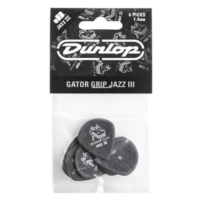 Dunlop 571P1.40 Gator Grip Jazz III Picks 1,40 mm - Set of Picks image 1