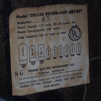 1964 Fender Deluxe Reverb AB763 image 12