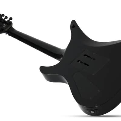 Schecter Synyster Custom - Gloss Black with Silver Pinstripes (1740) image 3