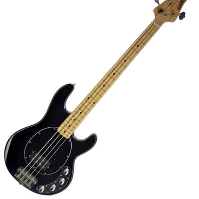 Ernie Ball Music Man StingRay 4-String Bass + Hipshot BT1 - Black image 1
