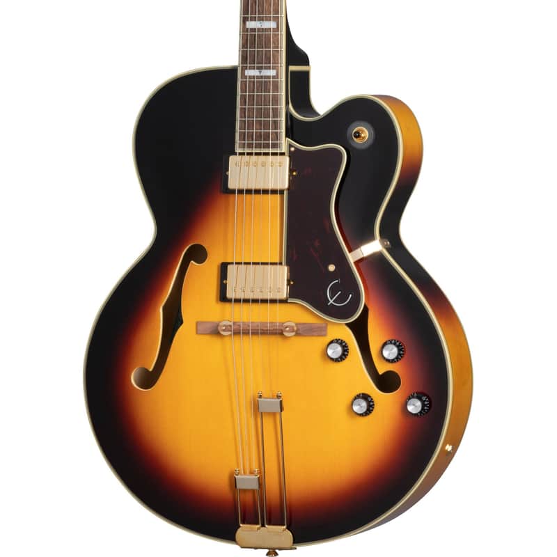 Epiphone Broadway Hollowbody Electric Guitar - Vintage Sunburst image 1