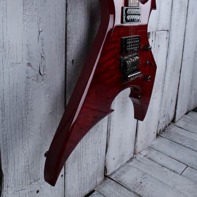 BC Rich NJ Series Beast Electric Guitar Flame Maple Trans Red w Hardshell Case image 8