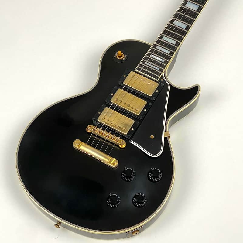 Gibson Les Paul Custom triple pickup '57 Reissue Black Beauty with gold hardware, original Custom Shop case , and Gibson Cert and tag image 1