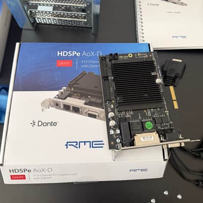 RME HDSPe AoX-D 512-channel PCIe Card with Dante & MADI 2020s - Grey image 4