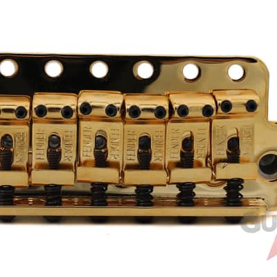 Genuine Fender MIM Classic/Highway 1 Strat Stratocaster Tremolo Bridge - GOLD image 6