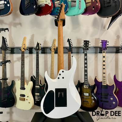 Balaguer Select Series Diablo Retro 27 FR Electric Guitar w/ Bag-Gloss Solid White image 12