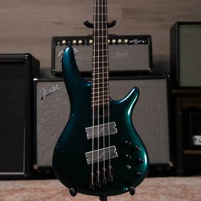 Ibanez Bass Workshop SRMS720BCM 4-String Multi-Scale Bass Guitar - Blue Chameleon image 2