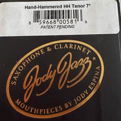 JodyJazz Hand Hammered (HH) 7* Bb Tenor Saxophone Mouthpiece - Gold Plated image 2