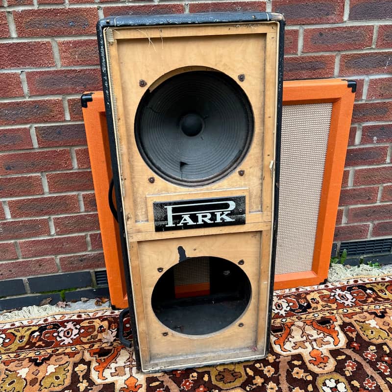 Vintage 1967 Park Marshall 2x12 Amplifier Cabinet Column Repairs Celestion T1221 image 1