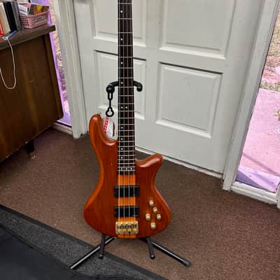 Used Schecter Stiletto Diamond Series Studio 4 String Bass Guitar Honey Satin w/ Gig Bag Local Pickup image 2