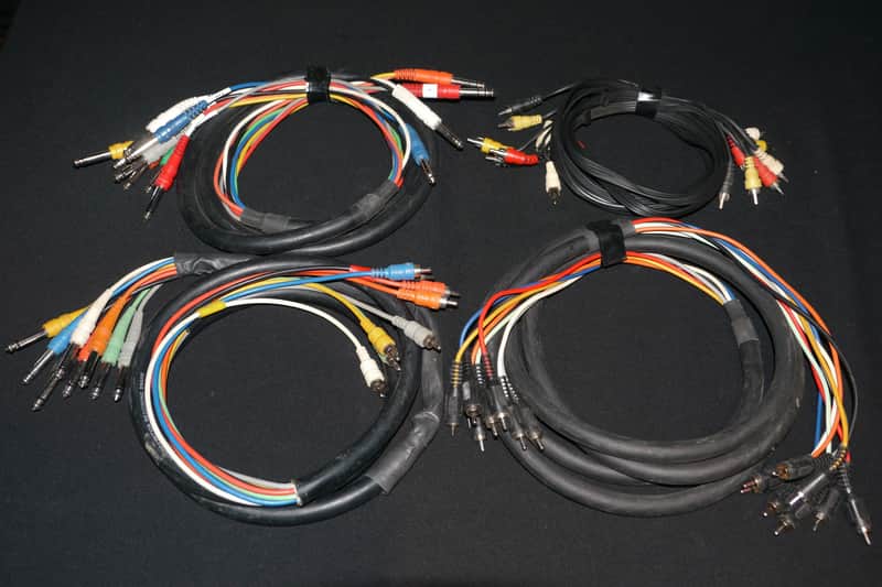 Hosa Various Patch Snakes 1/4-TS-RCA-TRS+Inserts image 1