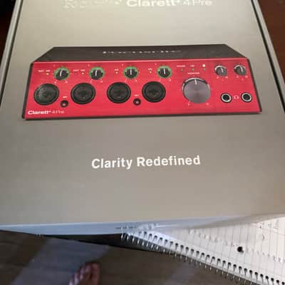 Excellent condition Focusrite Clarett+ 4Pre USB-C Audio Interface 2021 - Present - Red image 8