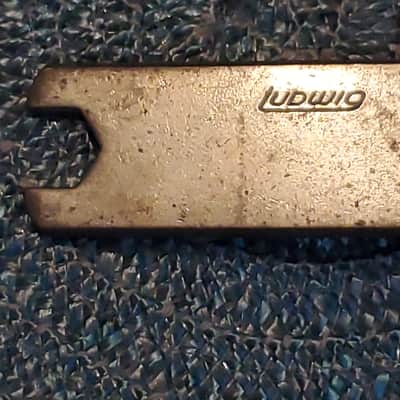 RARE! * LUDWIG 1960s 1970s FLAT Hex WRENCH * for Rail Consolette & Tom Box Mount (holder plate bracket clamp) image 2