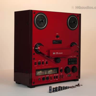 Akai GX-646 Reel-to-Reel Tape Deck Red Serviced w/ Hubs Reel - 1 Year Warranty image 2