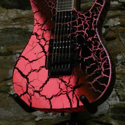 Kaman GTX-33 with Hamer/Schaller FloydRose trem, Pink Crackle finish, Seymour Duncan pickups, HSC image 1