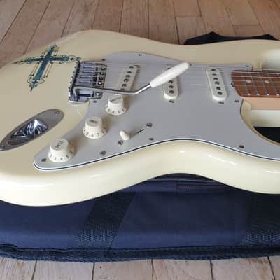 Fender Stratocaster Kenny Wayne Shepherd Cross Graphic Arctic White 2014 - MINT image 12