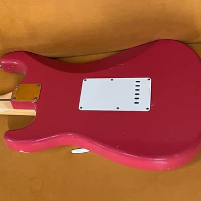 1956 Fender Stratocaster Masterbuilt By Dennis Galuszka Fiesta Red  Gold Hardware Journeyman Relic image 7