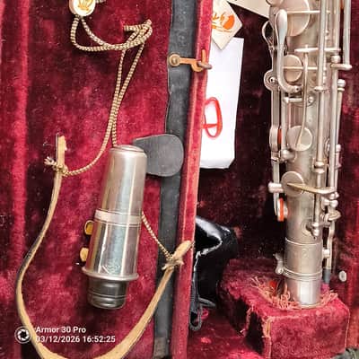Frank Holton Tenor Saxophone WWI Military Issue (U.S.Q.M.C.) Serial #1092 Serial # 1092 1915 - 1915 image 24