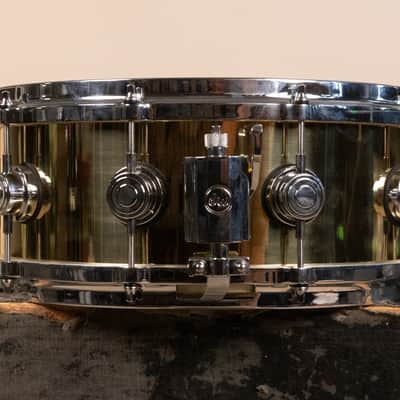 2000s DW Collector's Series 5.5x14 Bell Brass Snare Drum image 4
