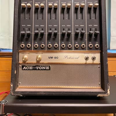 Ace Tone VM-80 6-channel powered microphone mixer with spring reverb 1970s image 1