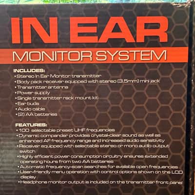 Peavey 3010690 Wireless In-Ear Monitor System 2010s - Black image 3