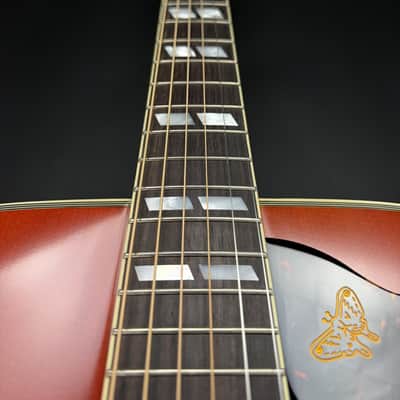 Epiphone Inspired By Gibson Custom 1960 Hummingbird Reissue - Heritage Cherry Sunburst image 4