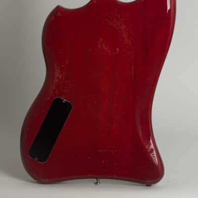 Guild Jet Star Solid Body Electric Bass Guitar (1966), ser. #SD-280, black tolex hard shell case. image 4