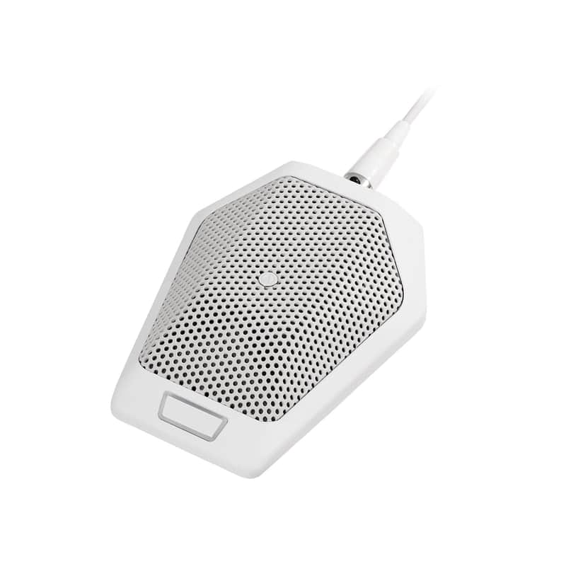 Audio-Technica U891RWb Cardioid Condenser Boundary Microphone with Switch, White image 1