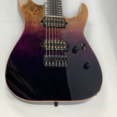 ESP E-II M-II 7 NT Purple Natural Fade 7-String Electric Guitar + Hard Case B-Stock Made in Japan image 10