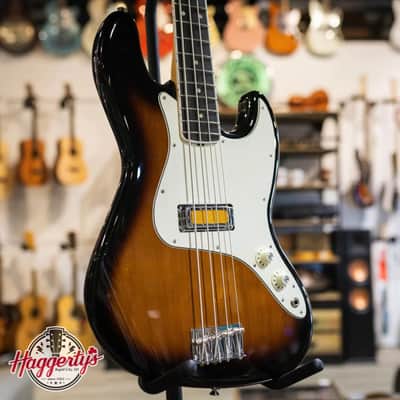 Fender Gold Foil Jazz Bass, Ebony Fingerboard, 2-Color Sunburst - Deluxe Gig Bag image 1