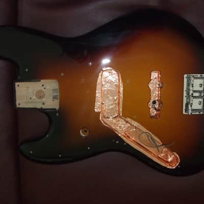 Fender MIM Loaded Body Left Handed Fender Body 2007 3 Tone Burst image 3