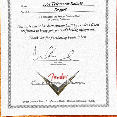 Fender Custom Shop 1963 Telecaster Relic (2014) - Dakota Red #74978 with Original Hard Case image 19