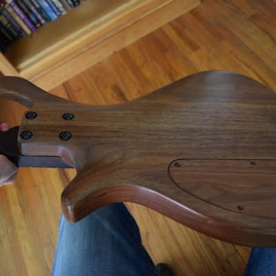 Warmoth Jazz Bass, Custom built solid walnut body! Wenge neck and ebony board, EMG's , Sweet! image 5