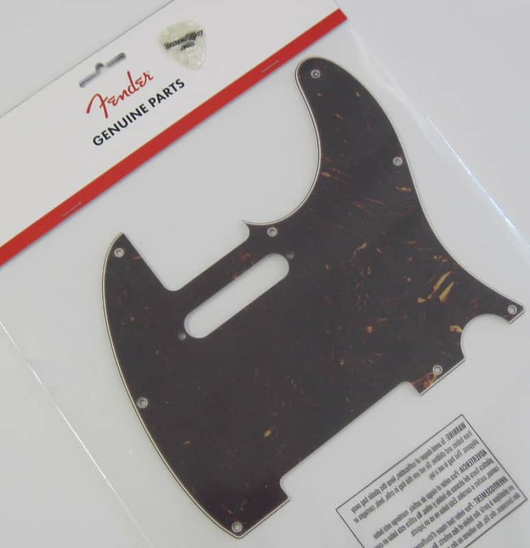 Fender 8-hole Standard Telecaster Pickguard Tortoise 0992152000 image 1