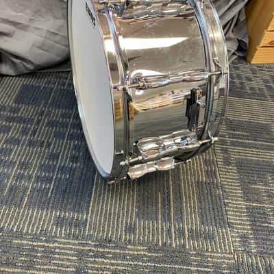 Pearl 6.5x14 Steel Shell Snare Drum w/ Stand image 6