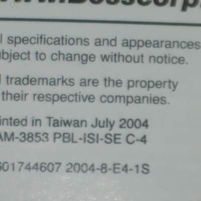 very clean Boss Product Lineup 2004 Vol.1 (fold open product catalog - fully open it is 14 inches L x 10 inches W), printed in Taiwan 2004 image 7
