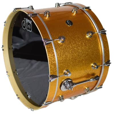 DW RAMMSTEIN Performance FP Gold Sparkle Shell Kit 3-piece image 6