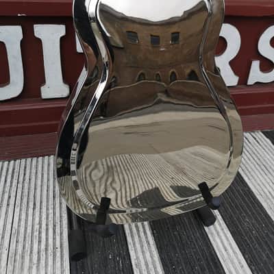 Ozark Resonator Bass Guitar - Reflective Nickel image 5