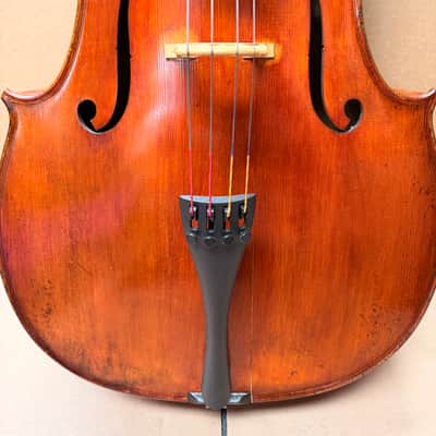 Gunter von Aue 4/4 Cello – German Made – Full Size – w/ Leather Case – Crack Repair Needed / Plays image 8