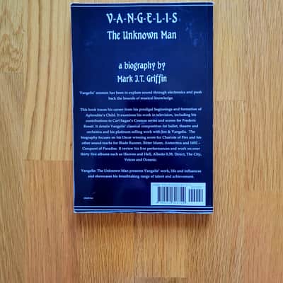 Vangelis The Unknown Man Book Mark J.T. Griffin Blade Runner Chariots Of Fire image 2